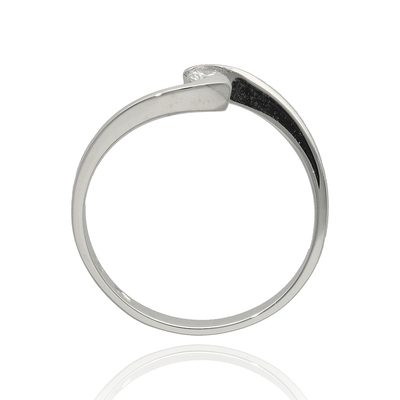 Fehér arany gyűrű 52-es méret (W366-B-0,09-52)